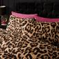 OHS Leopard Duvet Cover Bedding Set Soft Pillowcase Single Double King