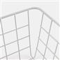 Wire Storage Basket Organiser Tidy Clothing Towel Holder Space Saving Solution