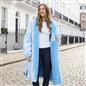 OHS Bows Print Drying Changing Robe Sherpa Lined Water Resistant Oversized Coat