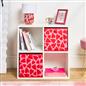 OHS Heart Storage Box 2 Pack Folding Cube Space Saving Organiser
