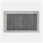 OHS Foam Bath Mat Contrast Border Trim Soft Absorbent Non Slip Shower Rug