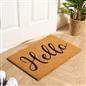 OHS Slogan Welcome Doormat Natural Non Slip Indoor Outdoor Coir Door Mat Rug
