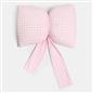 OHS Bow Shaped Cushion Decorative Filled Gingham Scatter Throw Pillow