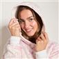 OHS Bow Print Loungewear Set Winter Sherpa Nightwear 2-Piece Hoodie Jogger Gift