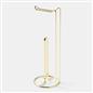 OHS Metal Toilet Roll Holder Freestanding Bathroom Storage Organiser