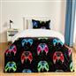 OHS Kids Bedding Set Glow-in-the-Dark Soft Thermal Duvet Cover with Pillowcase