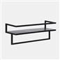 OHS Towel Rail Bathroom Shelf Space Saving Storage Unit Wall Mounted Modern Home