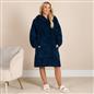 OHS Teddy Fleece Sherpa Lined Hooded Blanket Soft Oversized Adults Throw