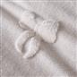 OHS Bow Tufted Bedding Set Teddy Fleece Super Soft Duvet Cover with Pillowcase