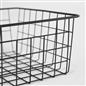 Wire Storage Basket Organiser Tidy Clothing Towel Holder Space Saving Solution