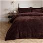 OHS Ribbed Fleece Duvet Cover Set Sherpa Reverse Thermal Supersoft Bedding