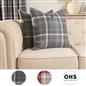 Woven Check Cushion Covers Tartan Pack of 2/4 Filled Case Pad Set 18