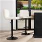 Bar Stools x 2 Backs Kitchen Chair Swivel Breakfast Boucle Pub Seat Adjustable