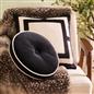 OHS Velvet Filled Cushion Round Bedroom Decor Scatter Chair Sofa Button Pillow