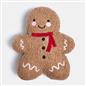 OHS Gingerbread Weighted Door Stop Xmas Decorative Boucle Stopper Wedge