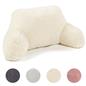 OHS Teddy Fleece Reading Pillow Cuddle Cushion with Arms Lumbar Bed Chair