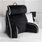 OHS Piped Edge Reading Pillow with Head Rest Super Soft Back Support Bed Sofa