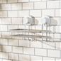 OHS Suction Shower Caddy Organiser Wall Mounted Bathroom Shelf Rust Resistant