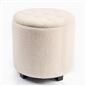 OHS Ottoman Stool Storage Boucle Vanity Seat Soft Foot Rest Pouffe Home Chair