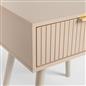 OHS Venice Nightstand Bedside Table 1 Drawer End Side Storage Cabinet
