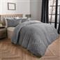 OHS Cable Knit Bedding Set Reversible Fleece Quilt Duvet Cover with Pillowcase