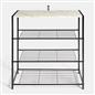 OHS Manhattan Shelf Storage 4 Tier Shoe Organiser Unit Hallway Office Home