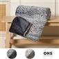 Faux Fur Fleece Throw Bed Blanket Plush Two Tone Warm Super Soft Sofa Bedspread