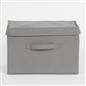 Storage Box Foldable Fabric Lid Toys Books Organiser Space Saving Clothes Bin