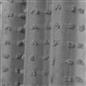 OHS Pompom Tufted Voile Net Curtains Pair 2 Window Panels Slot Top Set 55
