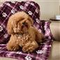 OHS Printed Pet Blanket Reversible Sherpa Fleece Dog Cats Thermal Calming Throw
