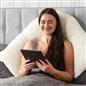 Teddy Fleece V Shaped Pillow Body Neck Support Pregnancy Orthopaedic Cushion