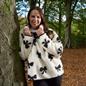 OHS Bows Half Zip Hoodie Teddy Fleece Winter Thermal Jumper Pullover Sweatshirt