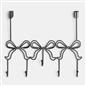 OHS Bows Over the Door Hook Hanger 5 Hooks Metal Coats Towel Rack