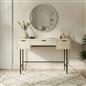 OHS Chevron Dressing Table Engineered Wood Makeup Vanity Desk with 3 Drawers
