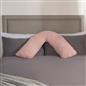 Teddy Fleece V Shaped Pillow Body Neck Support Pregnancy Orthopaedic Cushion