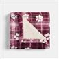 OHS Printed Pet Blanket Reversible Sherpa Fleece Dog Cats Thermal Calming Throw