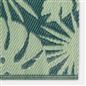OHS Palm Print Garden Rug Outdoor Waterproof Area Mat Patio Decor