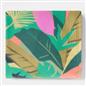 OHS Tropical Print Throw Soft Blanket Polar Fleece Lightweight Bedspread