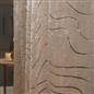 Velvet Eyelet Curtains Metallic Foil Wave Pair of Ring Top Thermal Ready Made