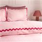 OHS Wave Border Bedding Set Microfibre Print Duvet Cover with Pillowcase