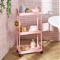 OHS Trolley Cart 3 Tier Roll Bathroom Storage Portable Kitchen Home Organiser