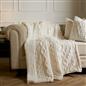 OHS Cable Knit Blanket Sherpa Fleece Sofa Plush Soft Warm Throw Over Bed Chair