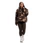 OHS Half Zip Hoodie Geometric Print Teddy Fleece Jumper Pullover Sweatshirt