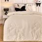 OHS Quilted Bows 7.5 Tog Coverless Duvet with Pillowcase Winter Warm Bedding Set