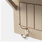 OHS Coat Rack Wall Mounted Shelf Engineered Wood Floating Display Unit
