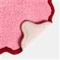 OHS Scallop Bath Mat Novelty Contrast Edge Soft Non Slip Bathroom Shower Rug