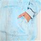 OHS Bow Lattice Hoodie Blanket Sherpa Lined Fleece Wearable Throw Thermal