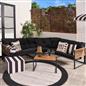 OHS Santorini Corner Sofa Table Set 5 Seater Garden Outdoor Patio Couch