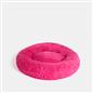 OHS Pet Bed Calming Fluffy Plush Fleece Dog Anti Anxiety Round Donut Washable