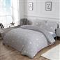 OHS Stars Teddy Fleece Duvet Cover with Pillowcase Soft Plush Bedding Set